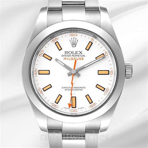 rolex milgauss oro bianco|rolex milgauss 40mm.